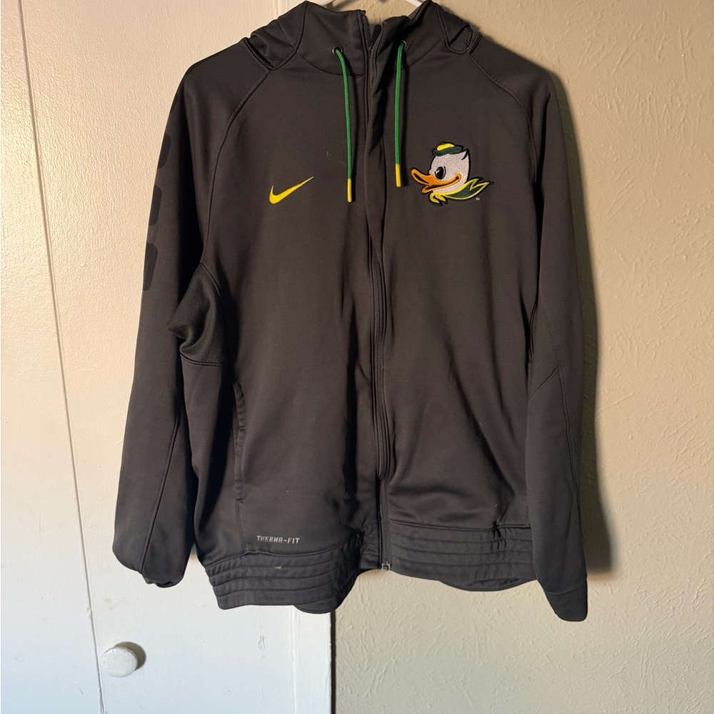 Nike Dark Gray Hoodie with Duck Emblem